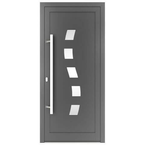 Aluminium Haustür Pennsylvania 2 Links in Anthrazit