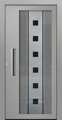 Aluminium Haustür KN Vision Glass Digital VV-850-GLW16-grau
