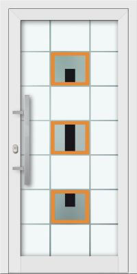 Aluminium Haustür KN Vision Glass Digital VV-850-GLW18 weiss