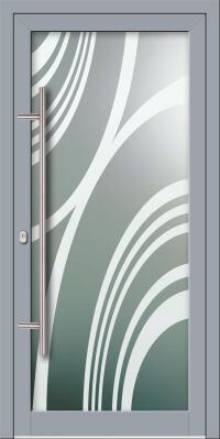 Aluminium Haustür KN Vision Glass Sand VV-850-GLP01N