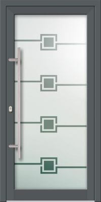 Aluminium Haustür KN Vision Glass Sand VV-850-GLP05