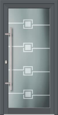 Aluminium Haustür KN Vision Glass Sand VV-850-GLP05N