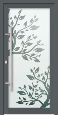 Aluminium Haustür KN Vision Glass Sand VV-850-GLP08