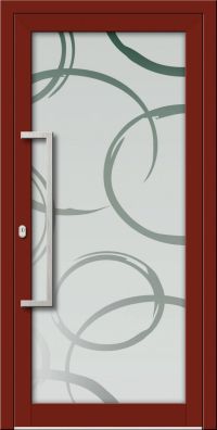 Aluminium Haustür KN Vision Glass Sand VV-850-GLP09