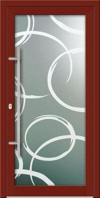 Aluminium Haustür KN Vision Glass Sand VV-850-GLP09N