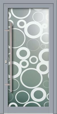 Aluminium Haustür KN Vision Glass Sand VV-850-GLP10N