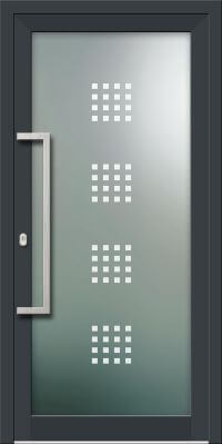 Aluminium Haustür KN Vision Glass Sand VV-850-GLP11N