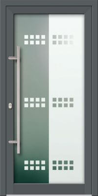 Aluminium Haustür KN Vision Glass Sand VV-850-GLP13