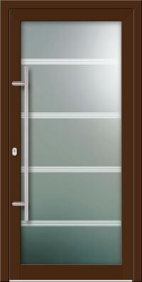 Aluminium Haustür KN Vision Glass Sand VV-850-GLP14N