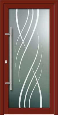 Aluminium Haustür KN Vision Glass Sand VV-850-GLP16N