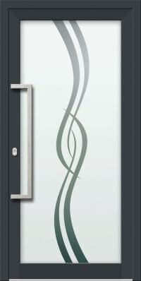 Aluminium Haustür KN Vision Glass Sand VV-850-GLP19