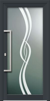 Aluminium Haustür KN Vision Glass Sand VV-850-GLP19N