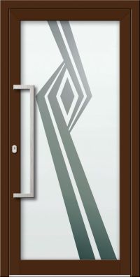 Aluminium Haustür KN Vision Glass Sand VV-850-GLP20