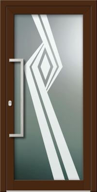 Aluminium Haustür KN Vision Glass Sand VV-850-GLP20N