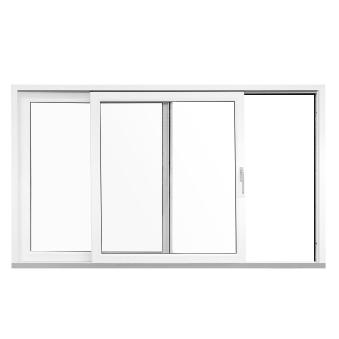 Kunststoff-Balkontür Hebeschiebetür 4m breit in Weiß