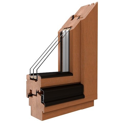 Holzfenster Softline-68 Profil