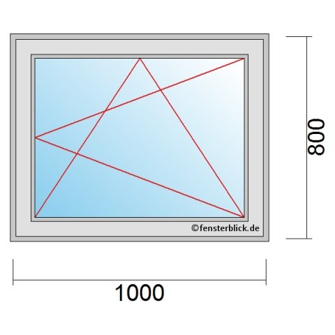 Fenster Dreh-Kipp 1000mm x 800mm