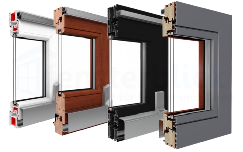 PSK-Tür Profile aus Kunststoff, Holz, Aluminium und Holz-Alu