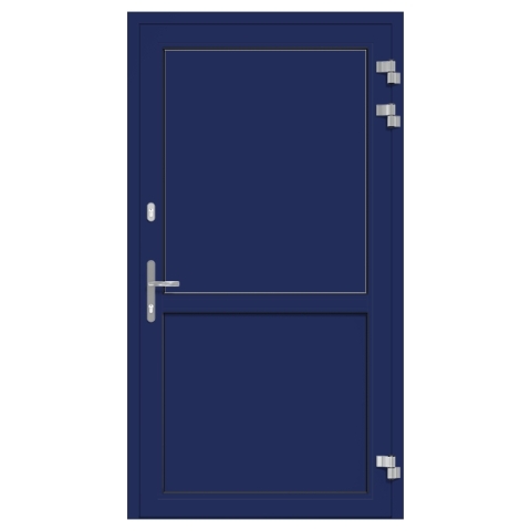 Alu-Eingangstür Nachtblau RAL-5022