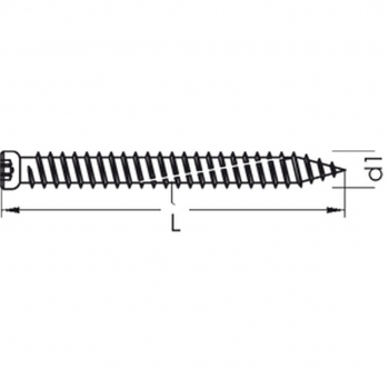 Preview: greenteQ Fensterrahmenschraube Zylinderkopf Details