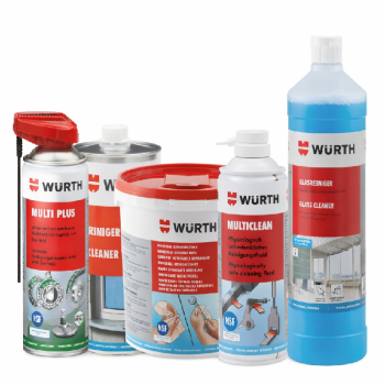 Würth Pflege-, Reinigung- und Wartungsset 5-teilig (WÜ_089210011_VE, WÜ_08901096_VE, WÜ_0893056000_VE, WÜ_089090090_VE, WÜ_0893117057_VE)