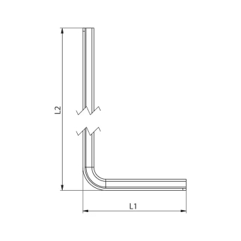 Preview: Würth Fenstermontagewinkel Stahl verzinkt SG Detailzeichnung seitlich