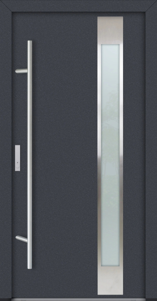FM Aluminium Haustür AC 68 Modell 04 Anthrazit