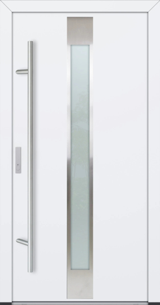 FM Aluminium Haustür DS 82 Modell 05 Weiß