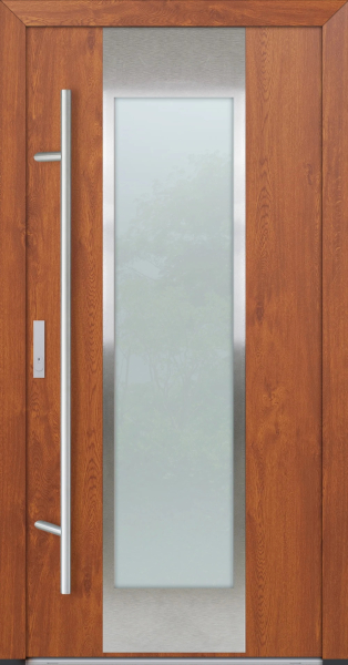 FM Aluminium Haustür DS 82 Modell 08 Golden Oak