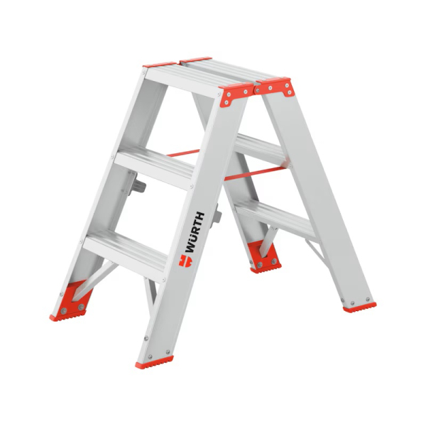 Würth Alu-Stufenstehleiter genietet - 2x3 Stufen