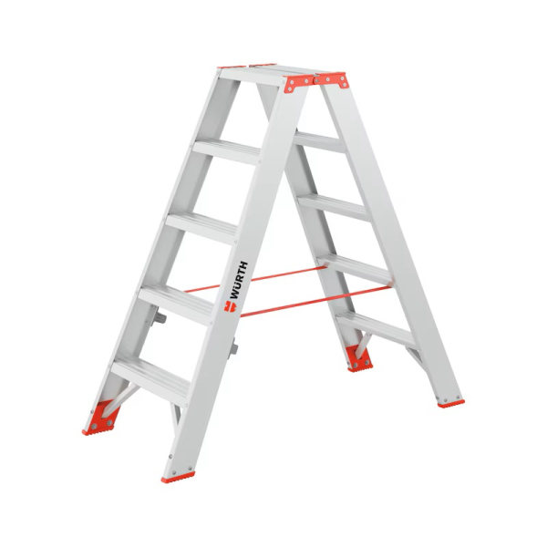 Würth Alu-Stufenstehleiter genietet - 2x5 Stufen