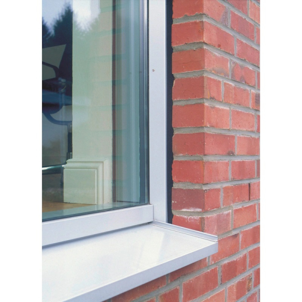 Würth Dichtungsband VKP Plus zwischen Fenster und Klinker