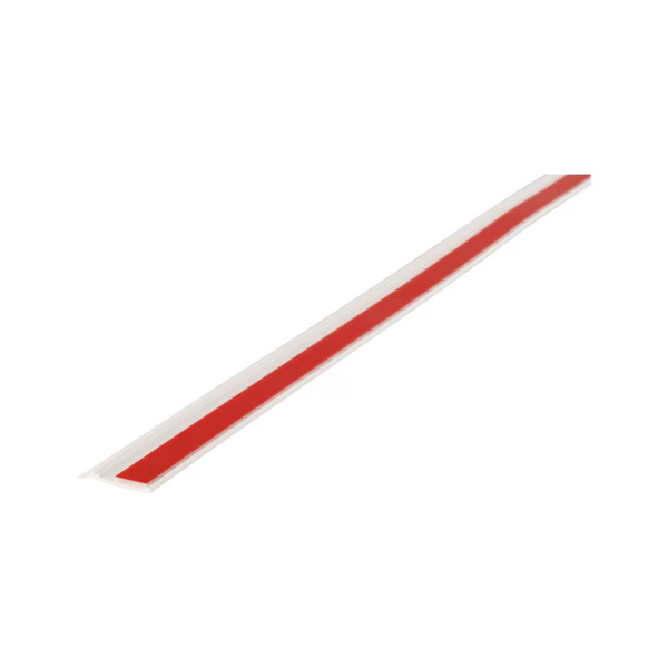 Würth Flachleiste mit Lippe weiß Seite mit Klebestreifen