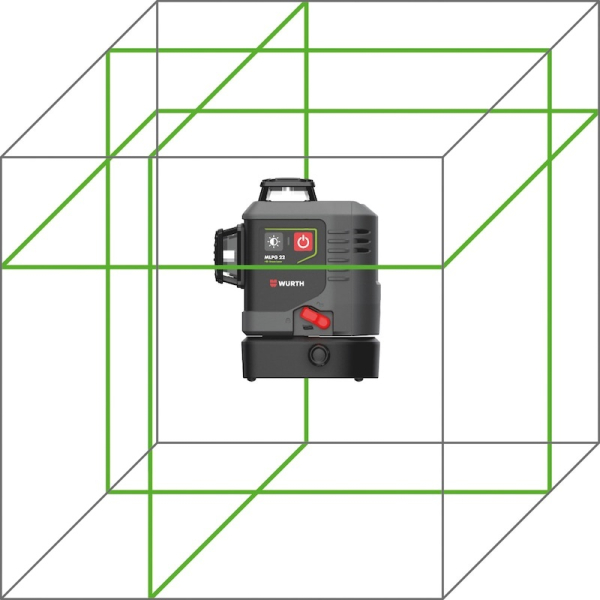 Würth Multi-Linienlaser MLPG 22 - Lasermuster