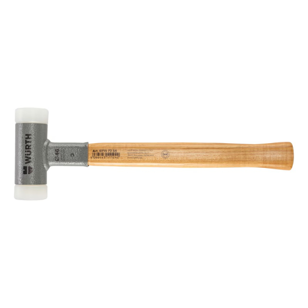 Würth Rückschlagfreier Hammer mit Schlagflächen aus Nylon