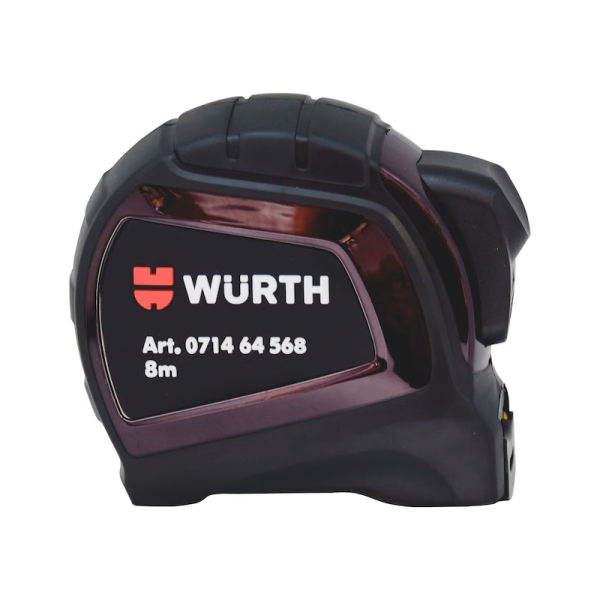 Würth Taschenbandmaß mit Kunststoffgehäuse - 8 m