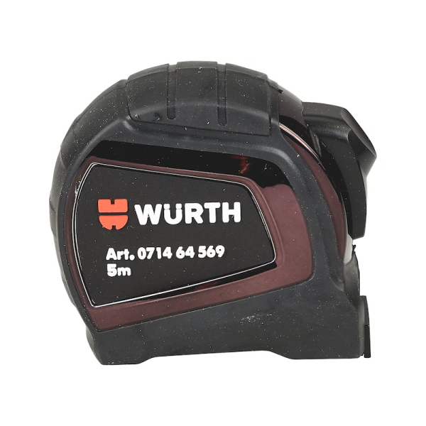 Würth Taschenbandmaß mit Kunststoffgehäuse und magnetischem Endhaken